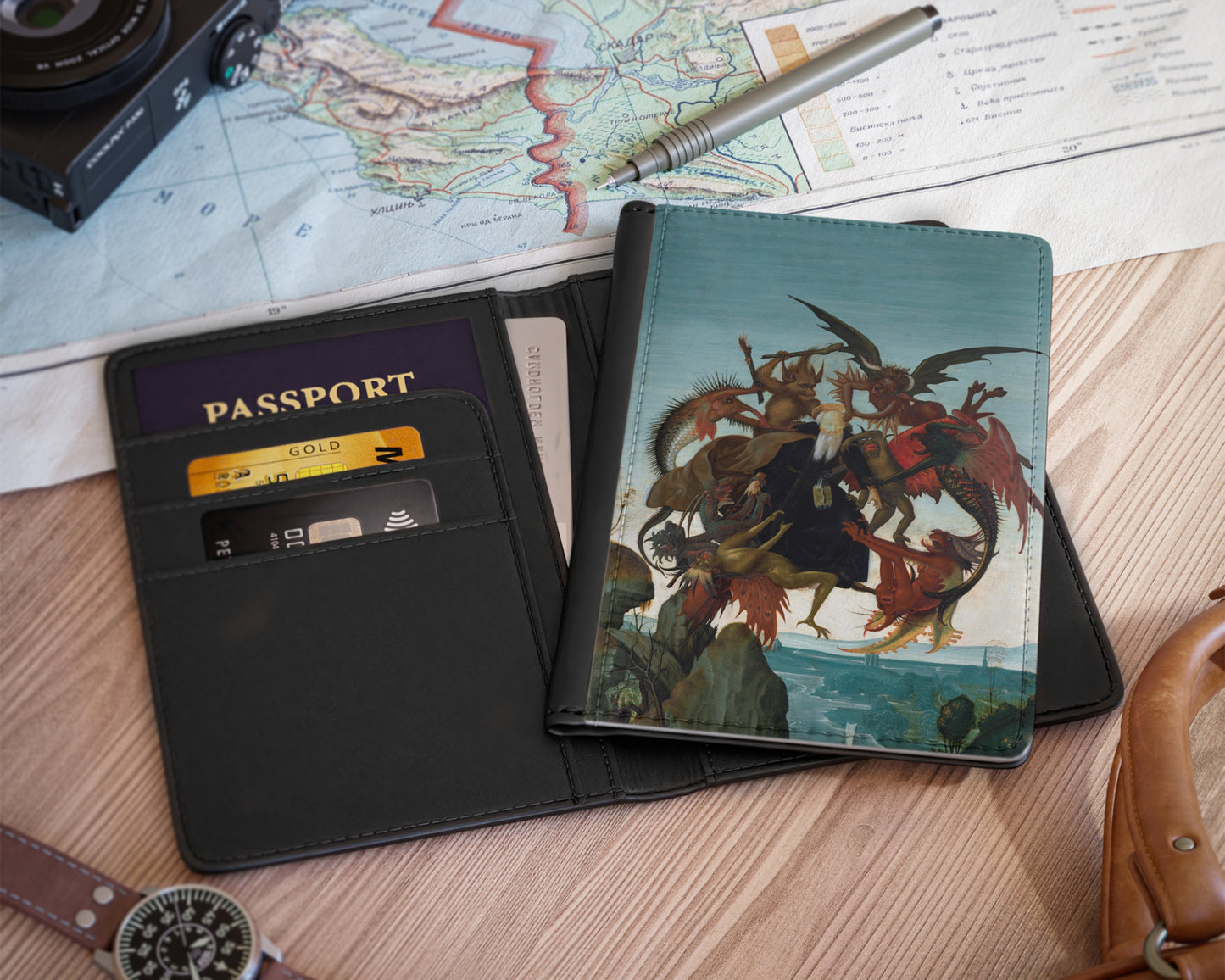 Michelangelo Buonarroti - The Torment of Saint Anthony passport cover