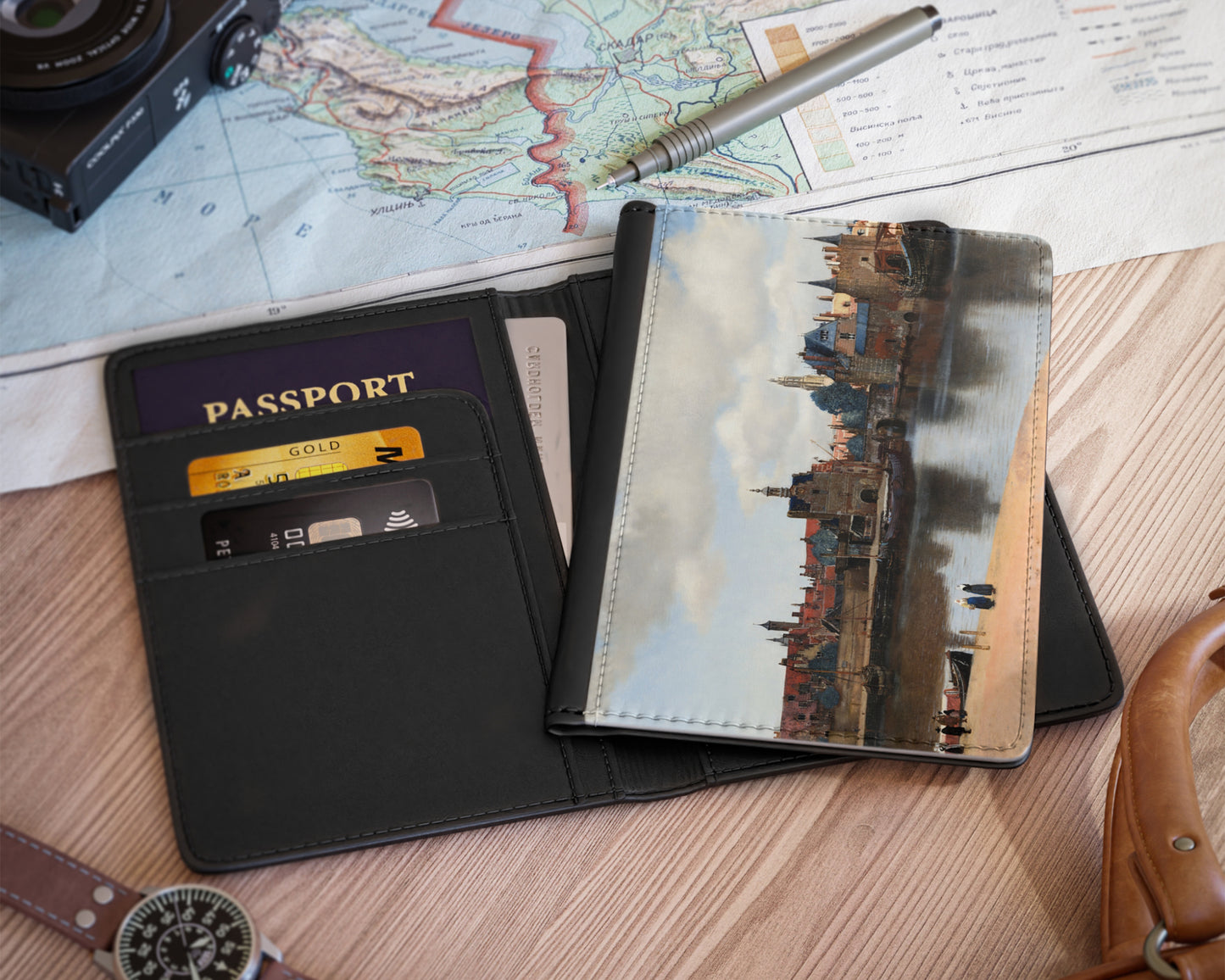 Johannes Vermeer - View of Delft passport cover