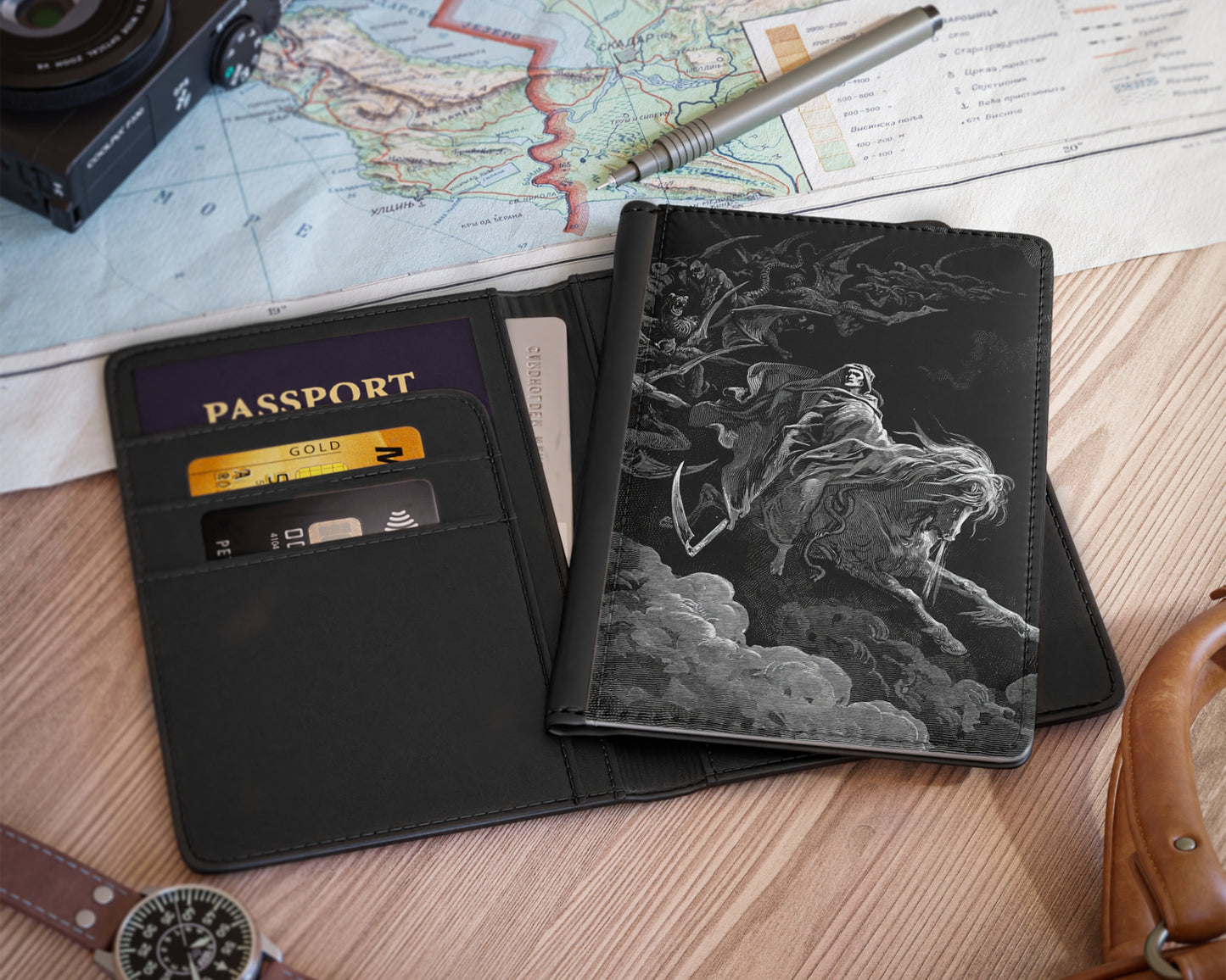 Gustave Dore - The Vision of Death passport cover