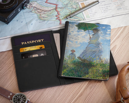 Claude Monet - Woman with a Parasol - Madame Monet and Her Son passport cover