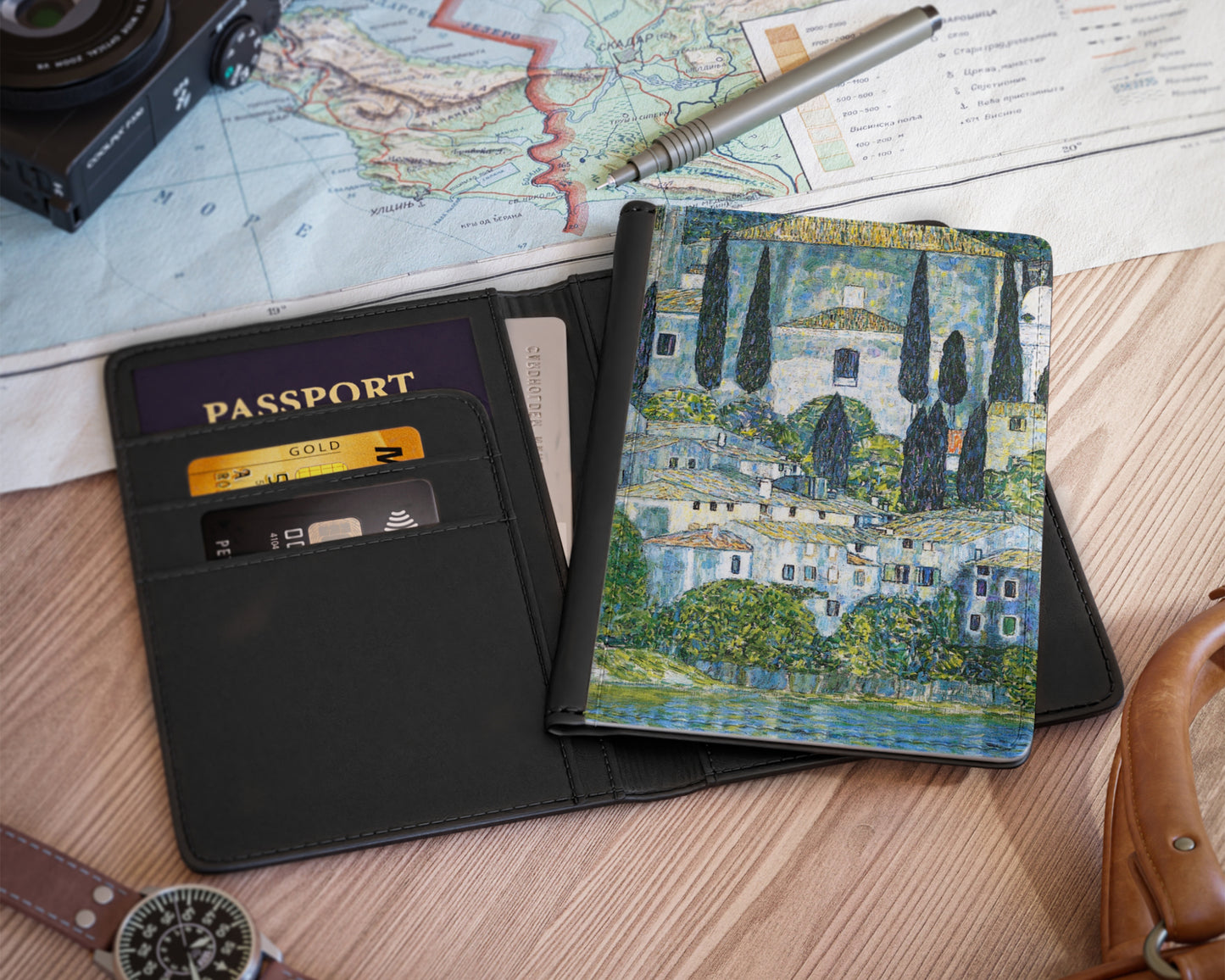 Gustav Klimt - Kirche in Cassone passport cover