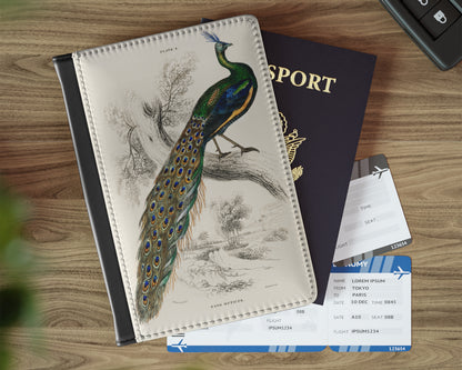 Sir William Jardine - A Majestic Male Peafowl Portrait from The Naturalist's Library passport cover