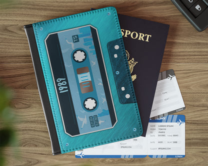 1989 era cassette tape passport cover