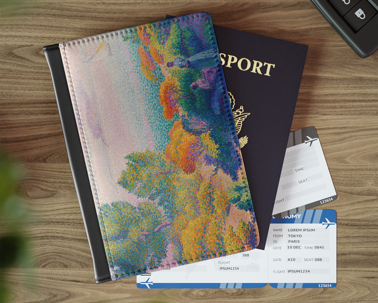 Henri Edmond Cross - Two Women by the Shore, Mediterranean passport cover