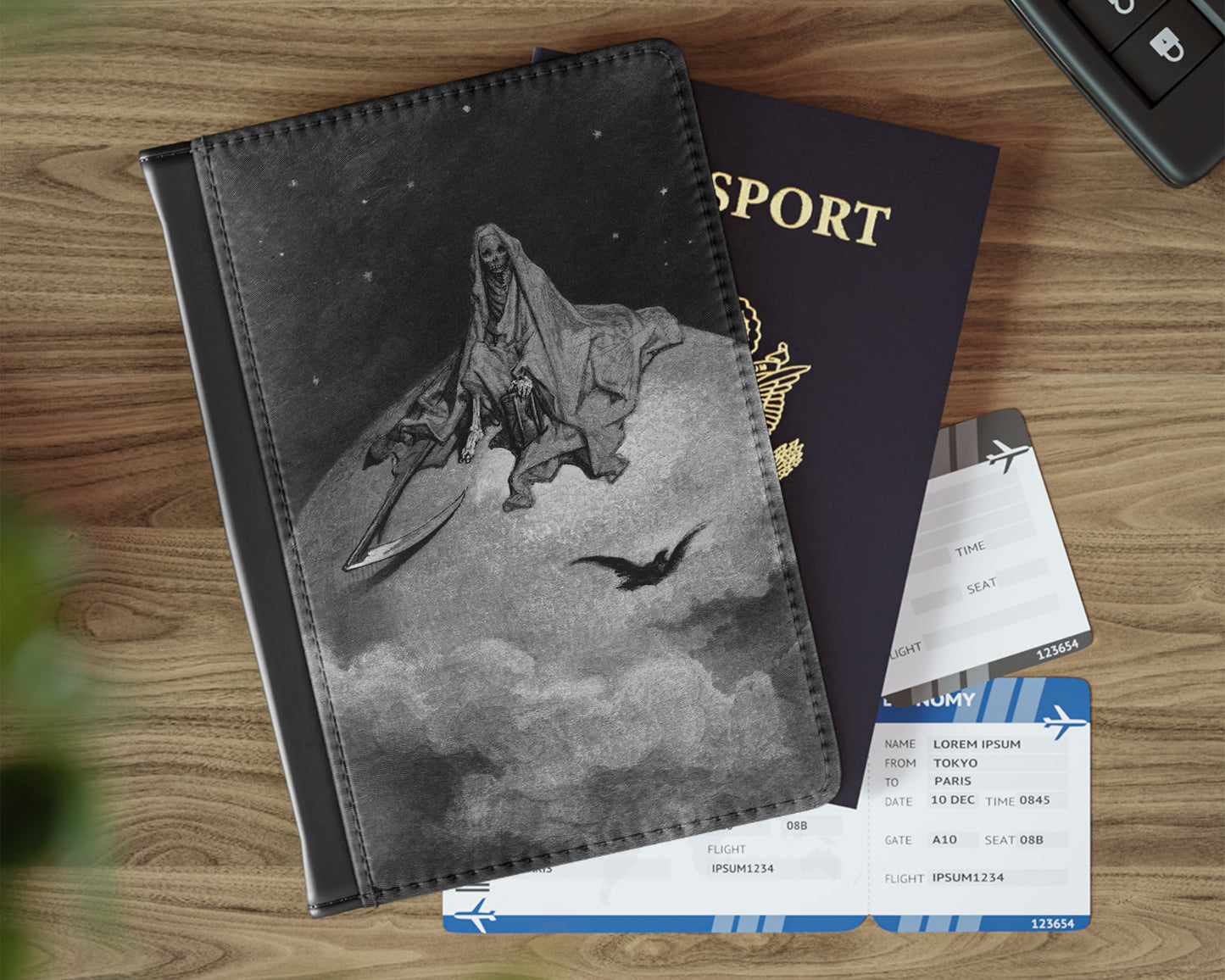 Gustave Dore - The Raven passport cover