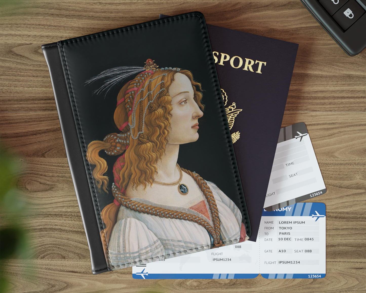 Sandro Botticelli - Portrait of a Young Woman passport cover