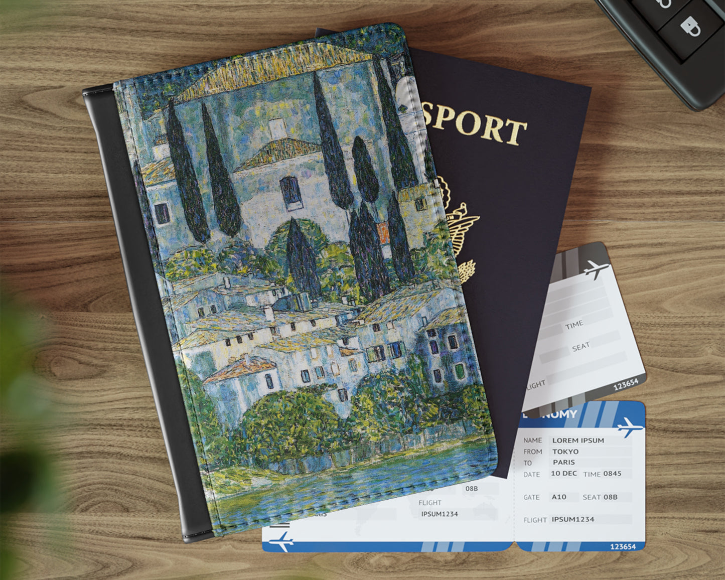 Gustav Klimt - Kirche in Cassone passport cover