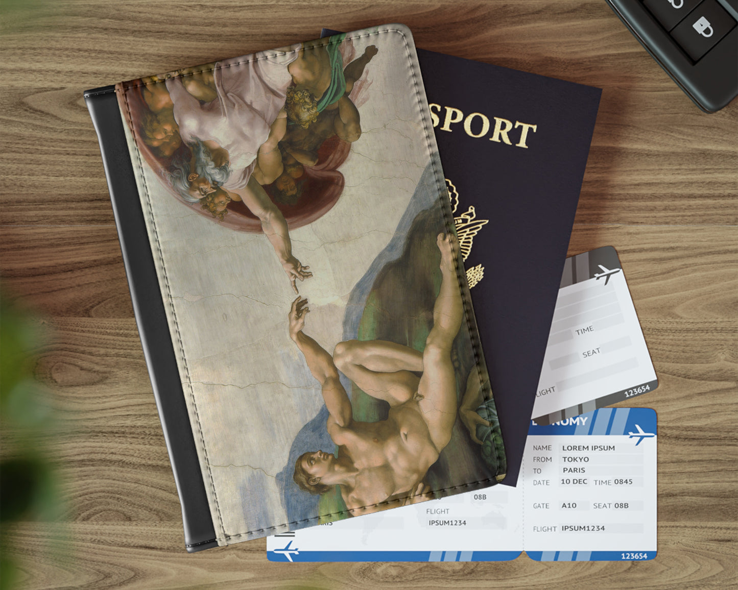 Michelangelo Buonarroti - The Creation of Adam passport cover