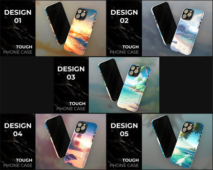 Beaches in anime style iPhone case