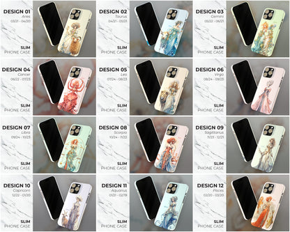 Zodiac sign watercolor Goddesses iPhone case