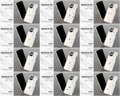 Zodiac sign watercolor baby patterns iPhone case