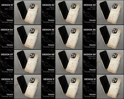 Zodiac sign birth month flowers in hand-drawn line art on vintage paper iPhone case