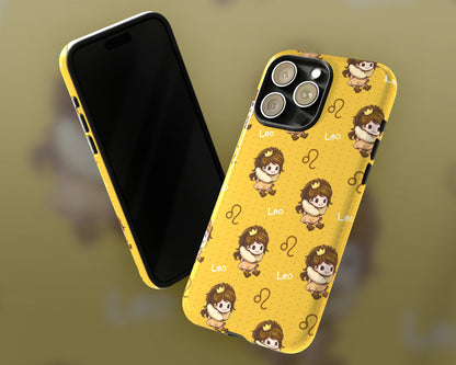 Cancer Zodiac sign cute cartoon girl iPhone case