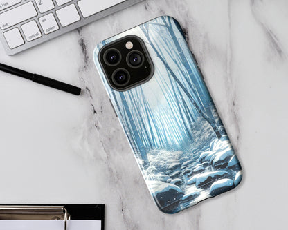 Bamboo forests in anime style iPhone case