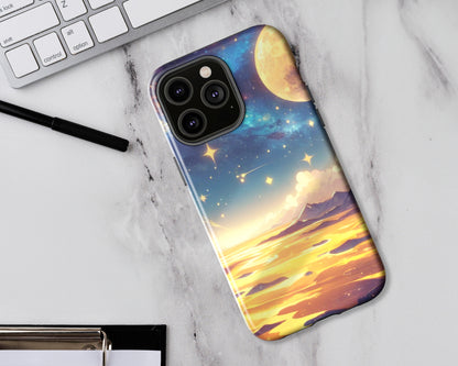 Galaxy skies in anime style iPhone case