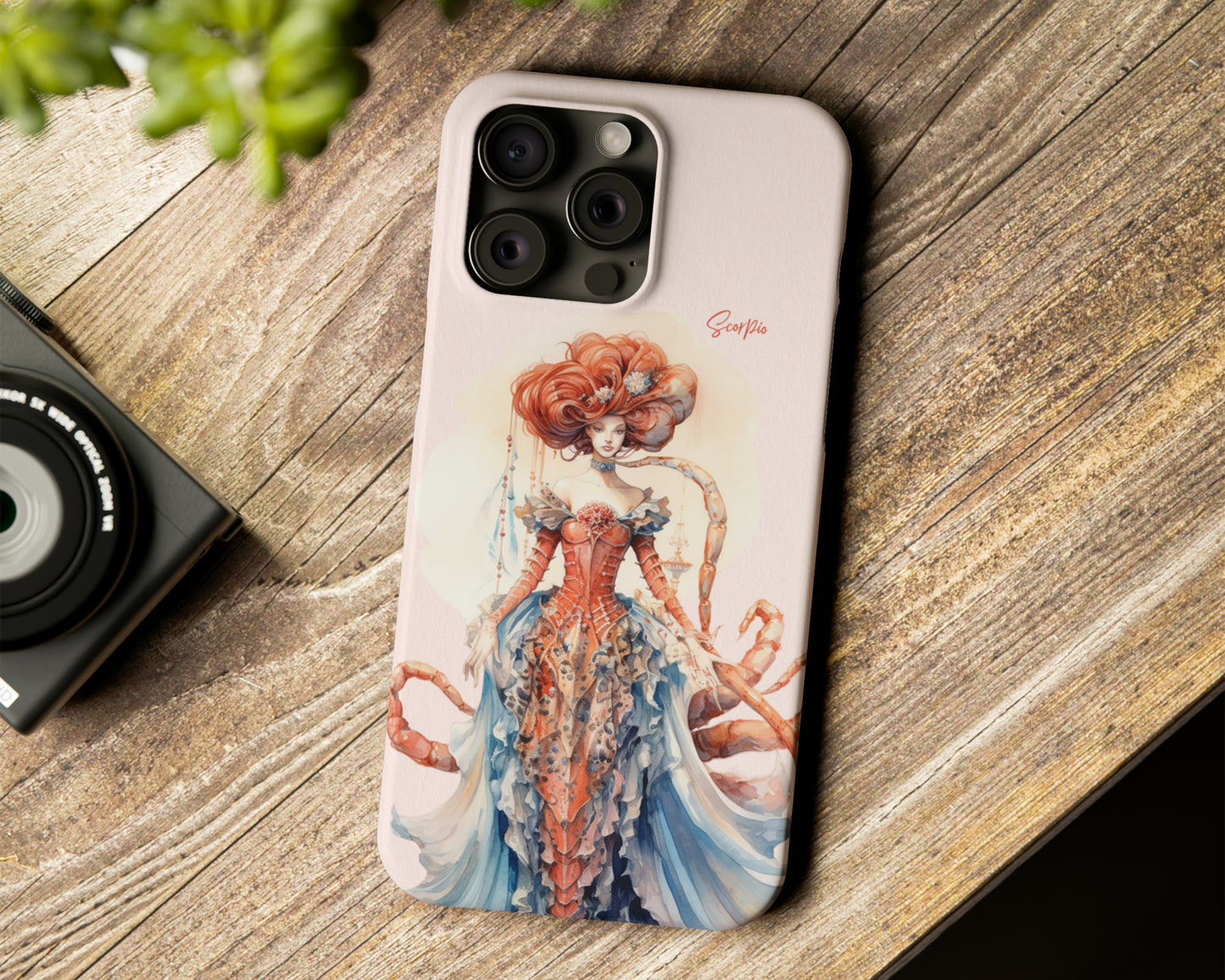 Zodiac sign watercolor Goddesses iPhone case