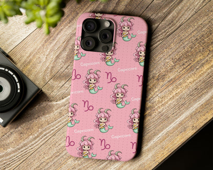Zodiac sign cute cartoon girls iPhone case