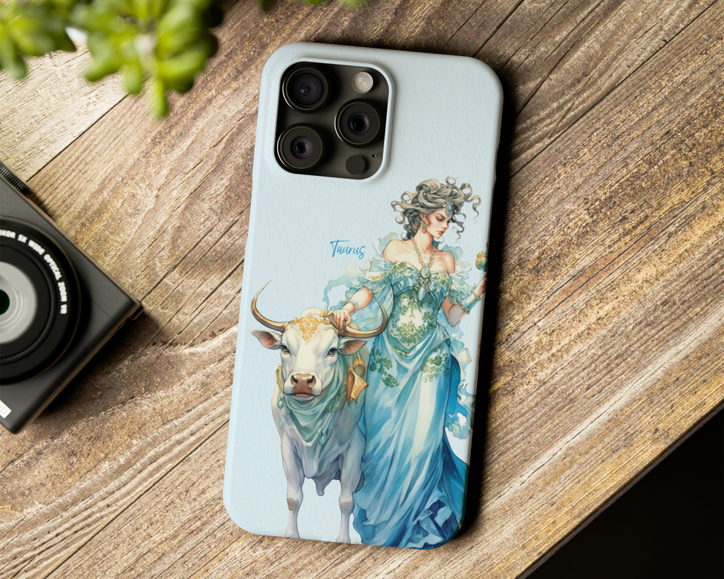 Zodiac sign watercolor Goddesses iPhone case