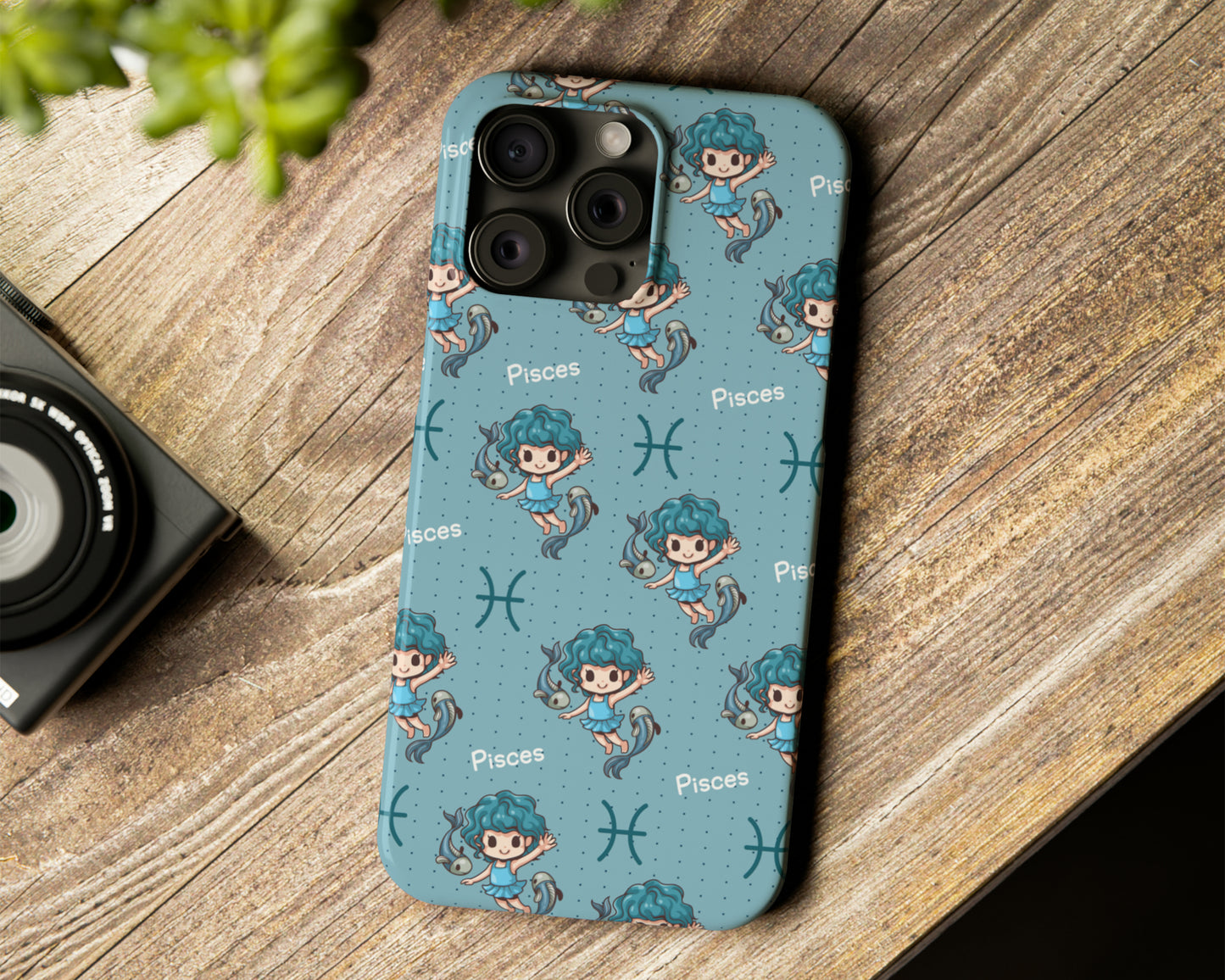 Zodiac sign cute cartoon girls iPhone case