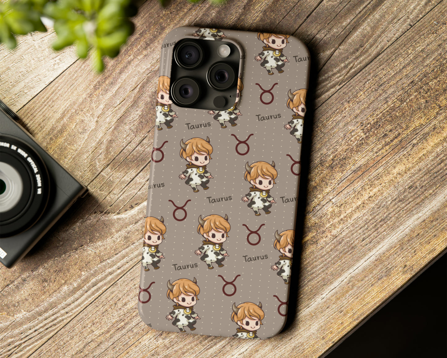 Zodiac sign cute cartoon girls iPhone case