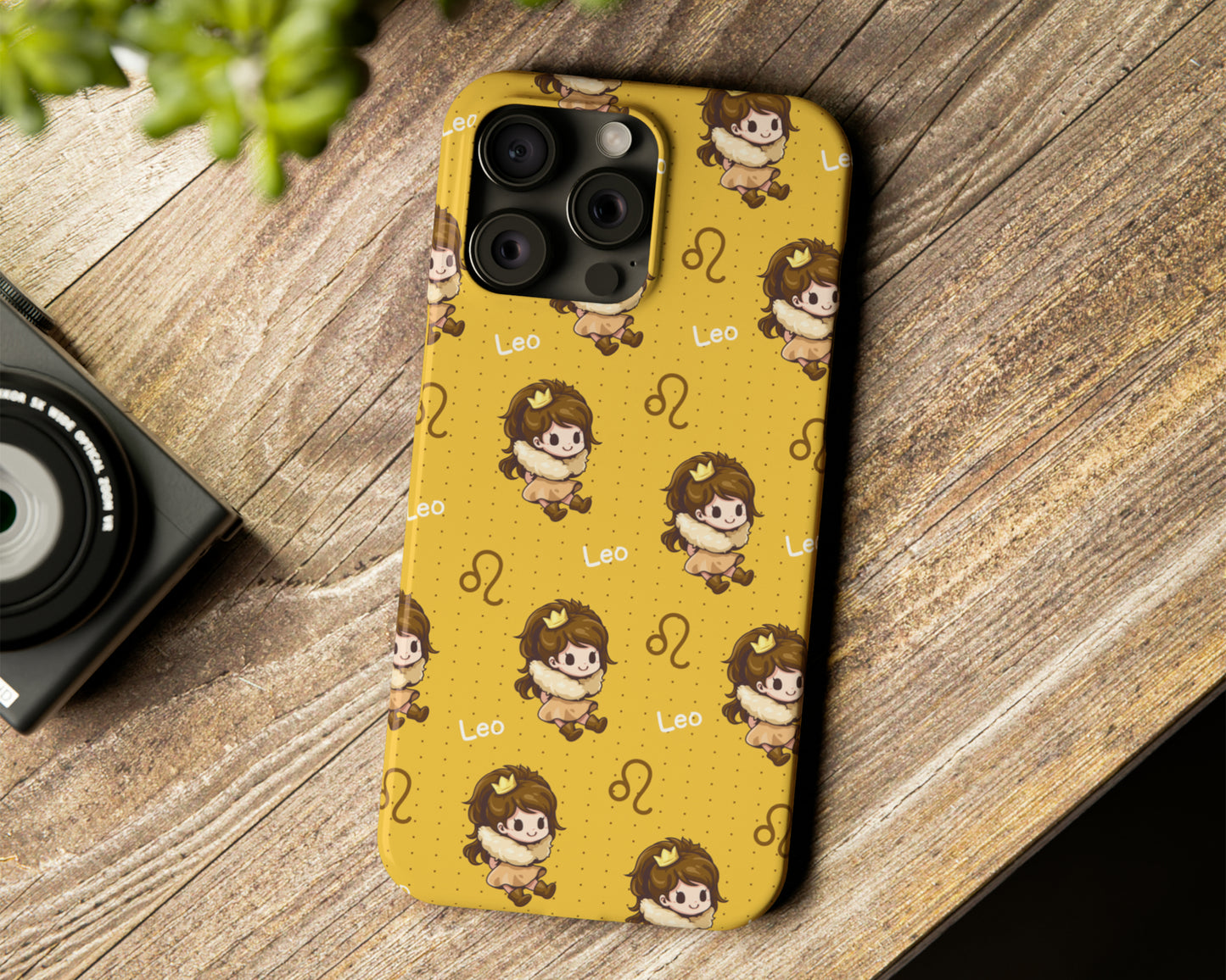 Zodiac sign cute cartoon girls iPhone case