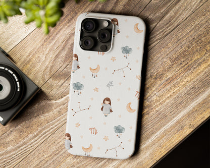 Zodiac sign watercolor baby patterns iPhone case