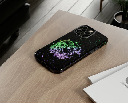 Aries Zodiac sign glowing starry sky iPhone case