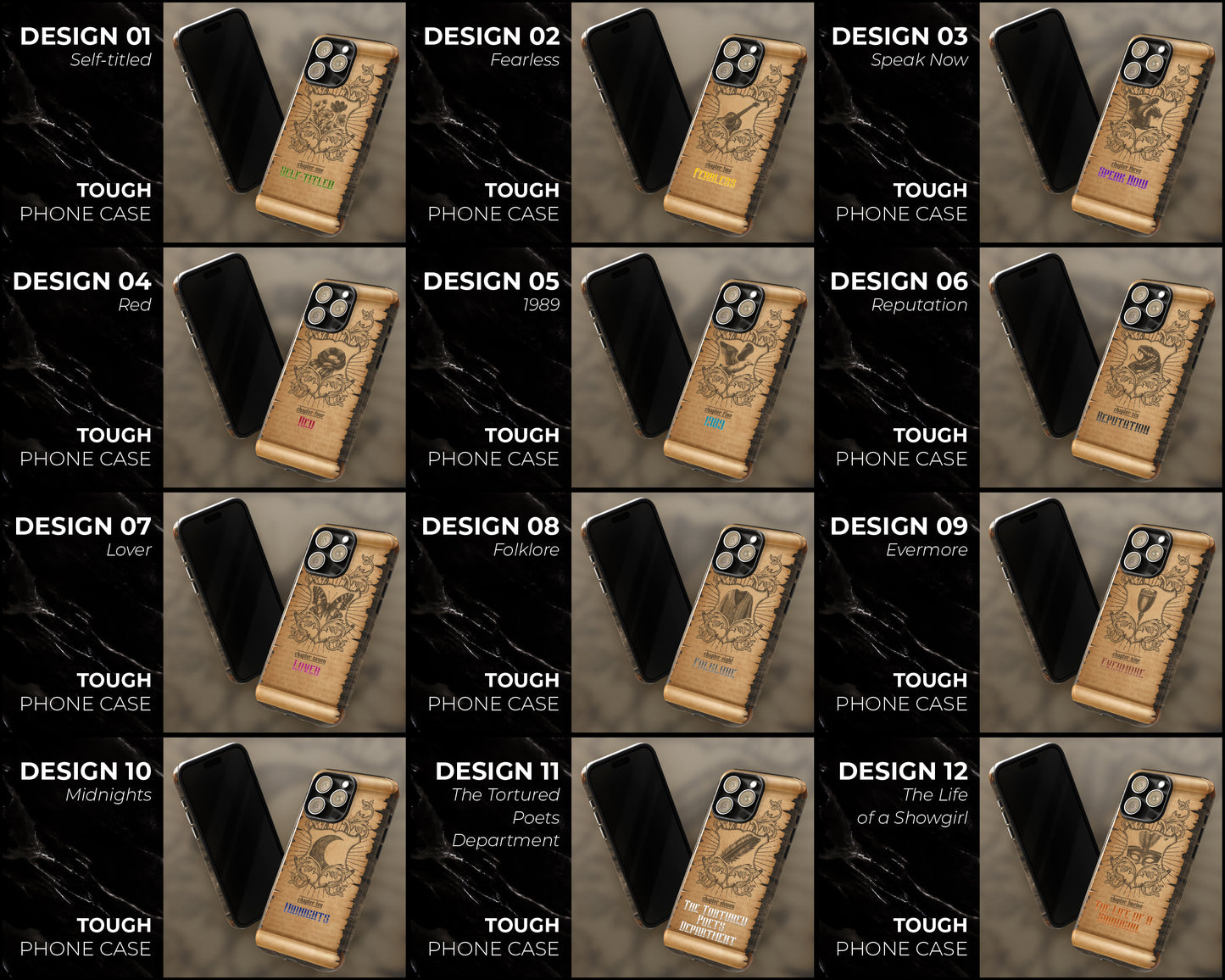 Collection of The Eras medieval scroll iPhone case