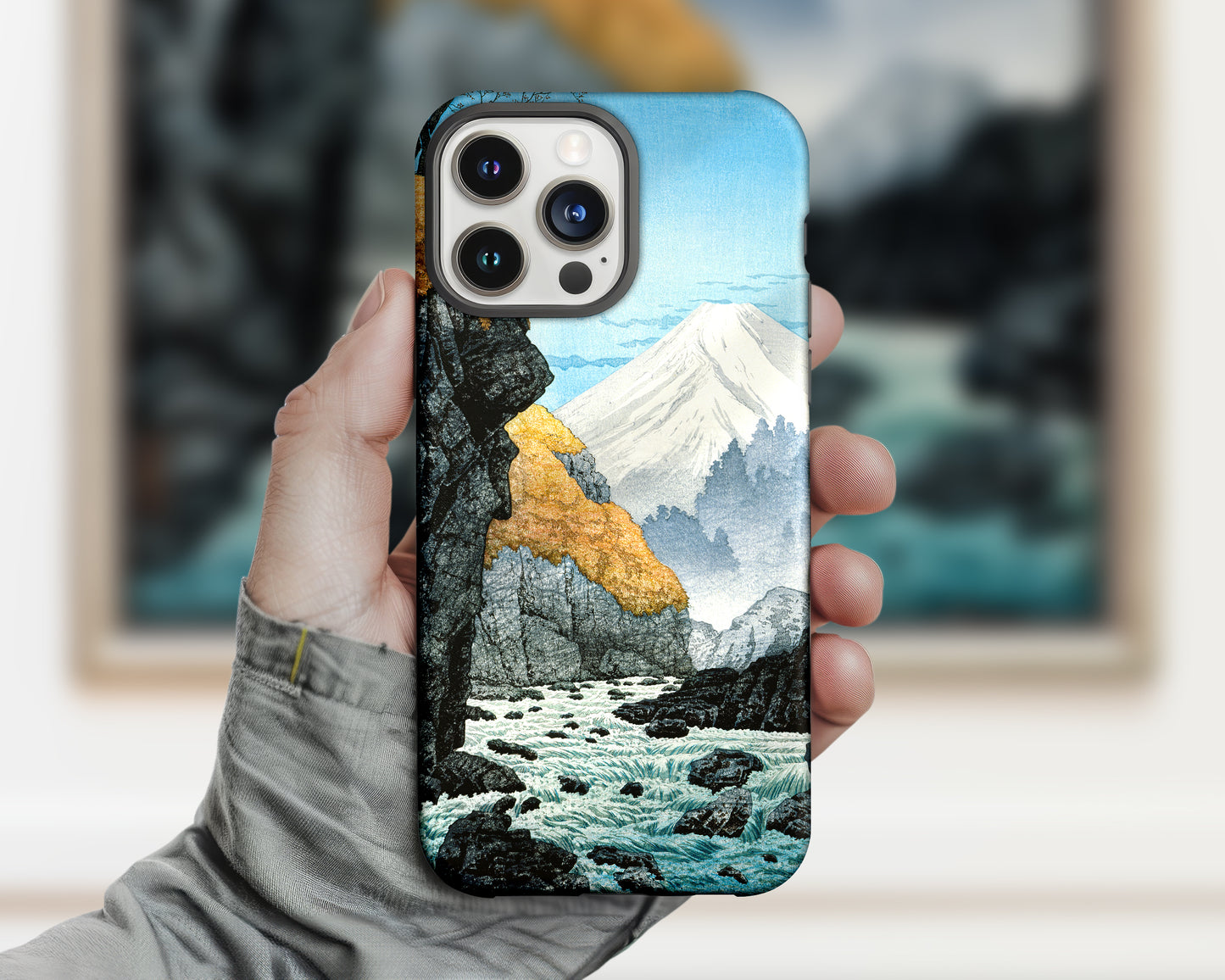 Hiroaki Takahashi - Foot of Mount Ashitaka iPhone case
