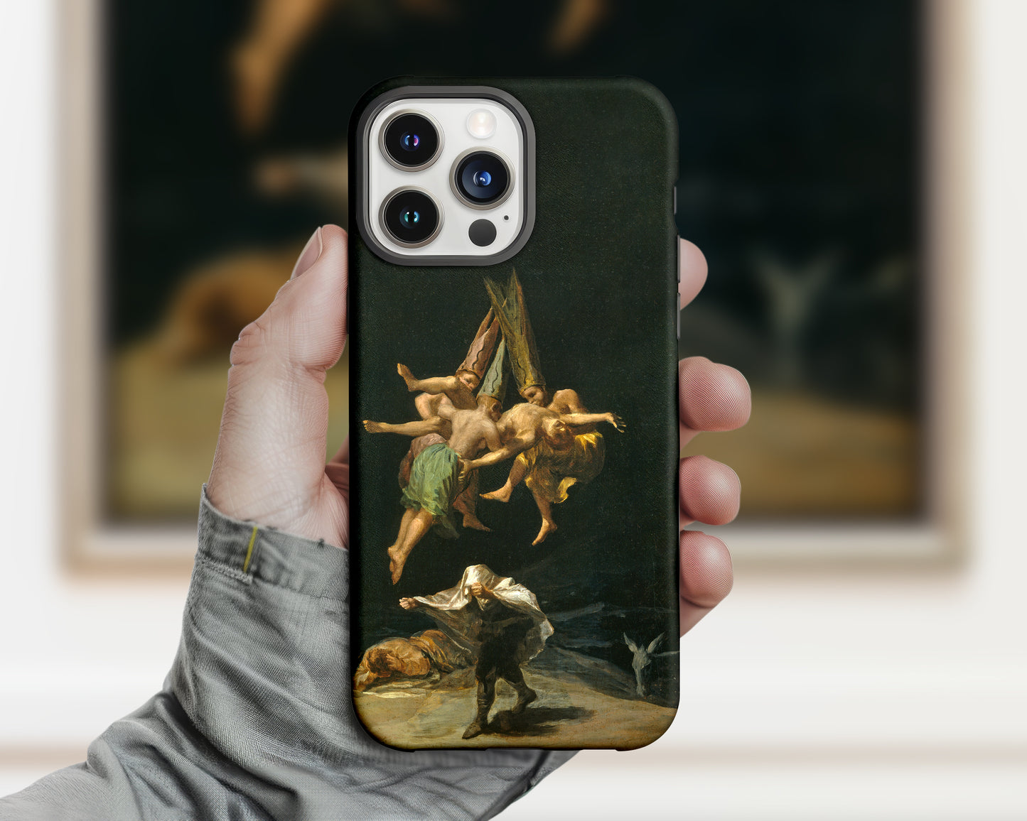 Francisco Goya - Witches' Flight iPhone case
