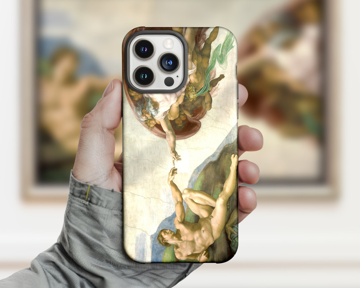 Michelangelo Buonarroti - The Creation of Adam iPhone case