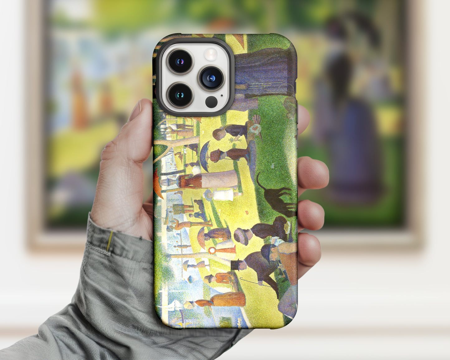 Georges Seurat - A Sunday on La Grande Jatte iPhone case