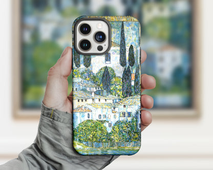 Gustav Klimt - Kirche in Cassone iPhone case