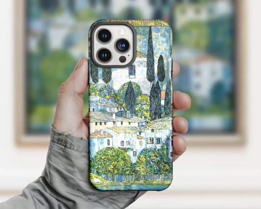 Gustav Klimt - Kirche in Cassone iPhone case