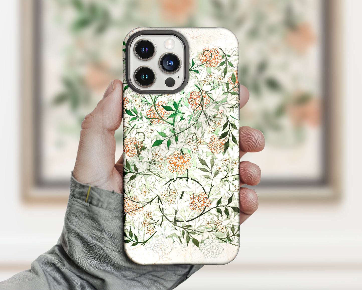 William Morris - Jasmine Pattern Artwork iPhone case