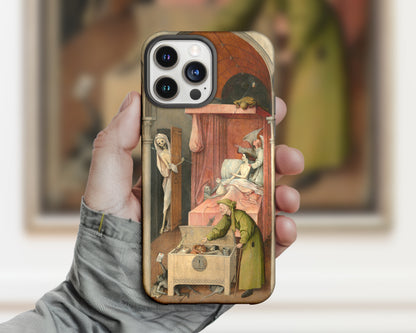 Hieronymus Bosch - Death and the Miser iPhone case