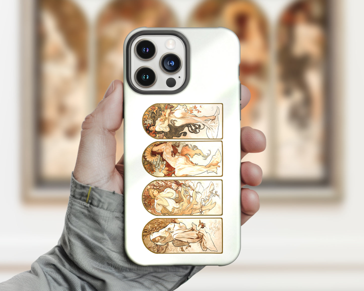 Alphonse Maria Mucha - The Seasons iPhone case