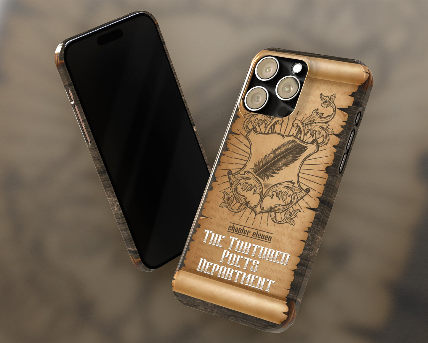 Tortured Poets era medieval scroll iPhone case