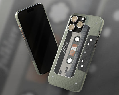 Folklore era cassette tape iPhone case