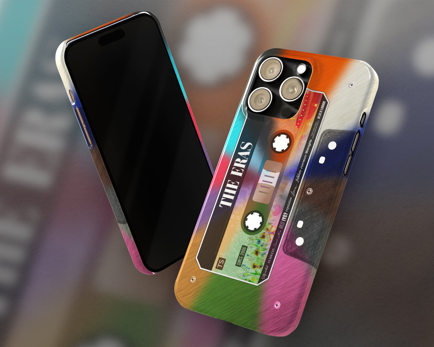 The Eras cassette tape iPhone case