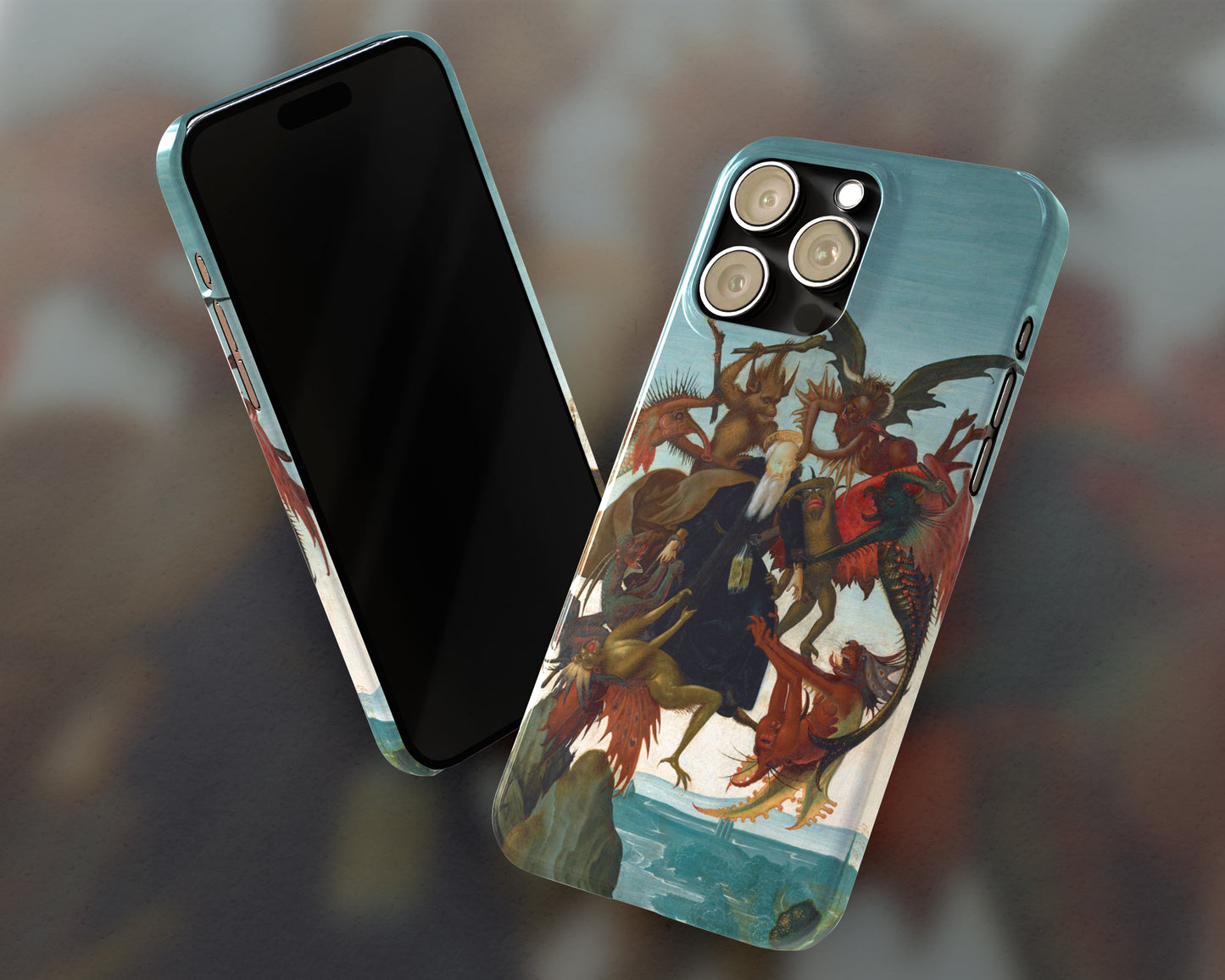 Michelangelo Buonarroti - The Torment of Saint Anthony iPhone case