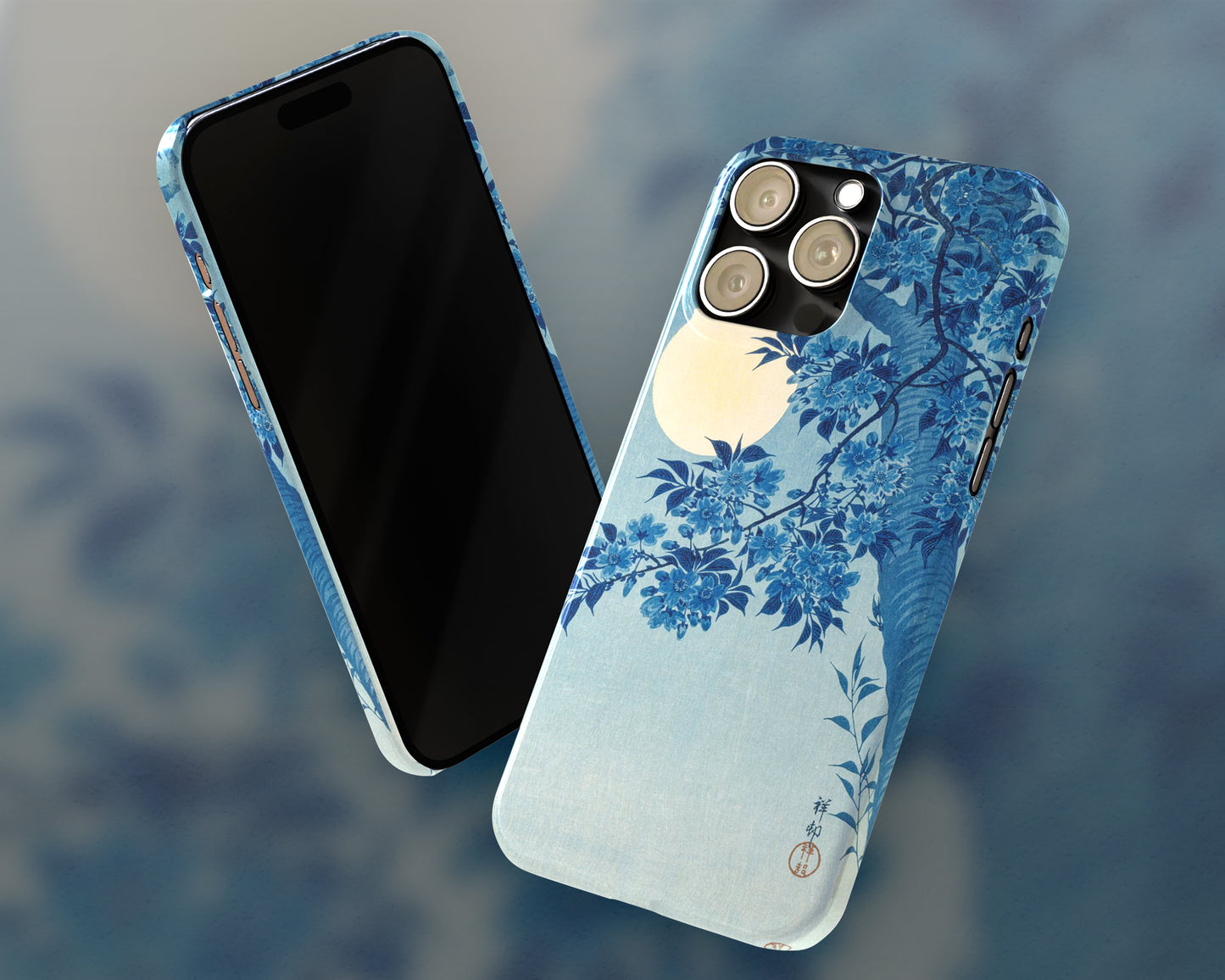 Ohara Koson - Blossoming Cherry on a Moonlit Night iPhone case