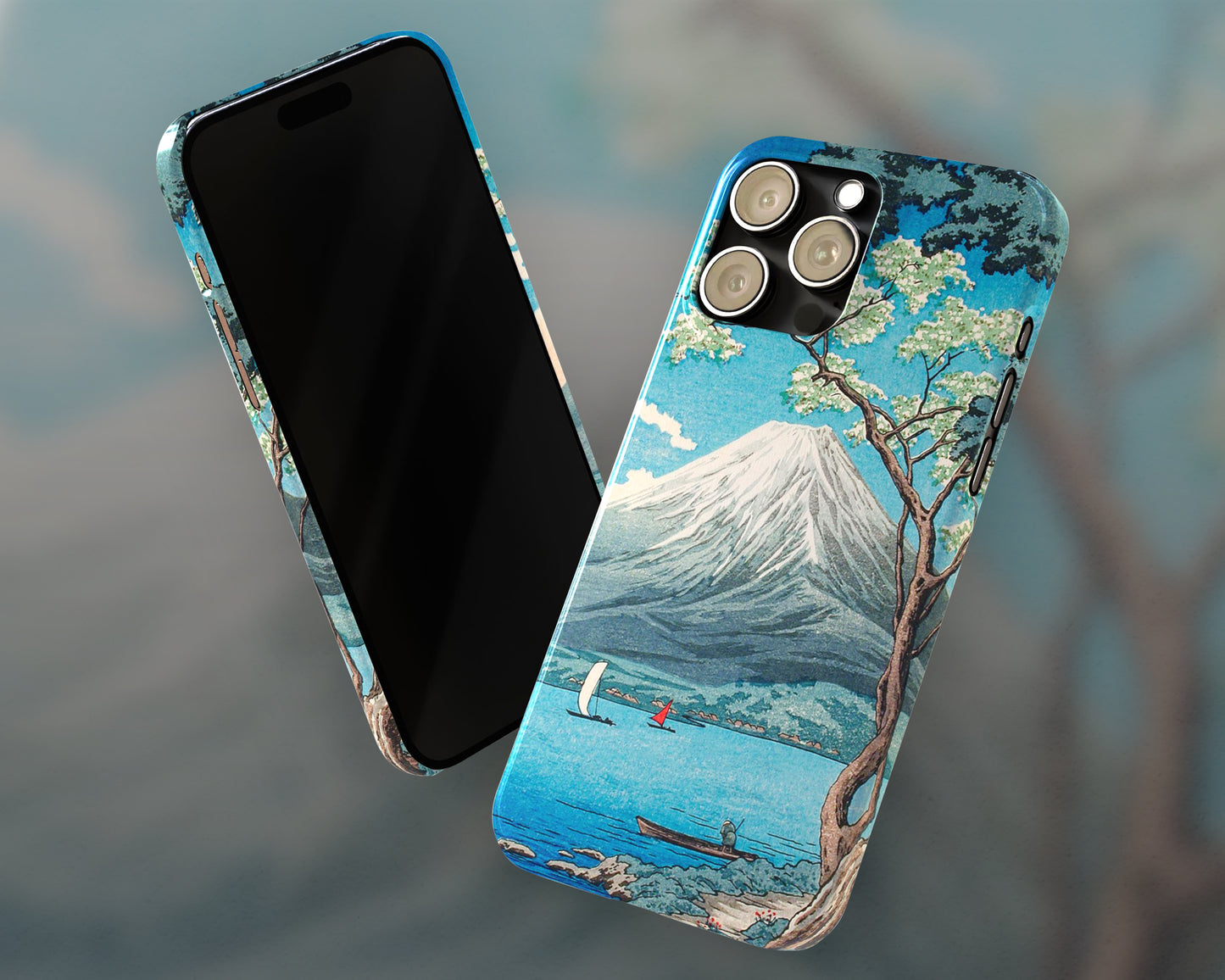 Hiroaki Takahashi - Mount Fuji from Lake Yamanaka iPhone case