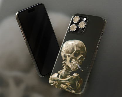 Vincent van Gogh - Head of a Skeleton with a Burning Cigarette iPhone case