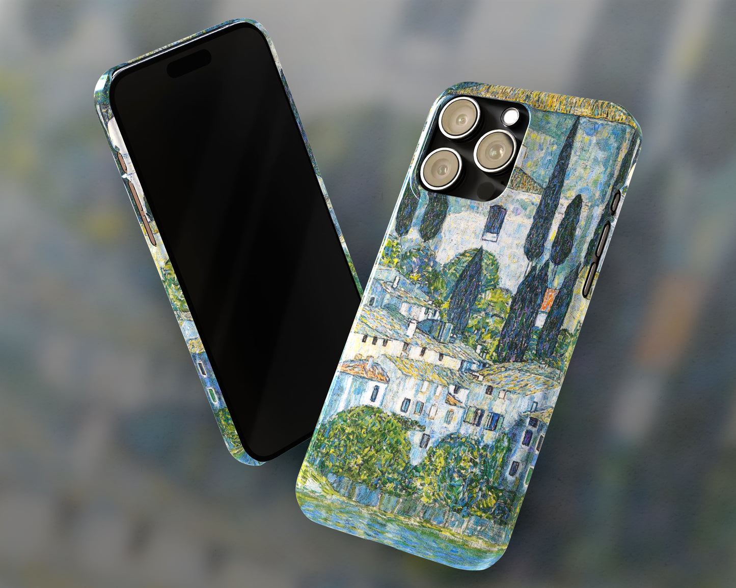 Gustav Klimt - Kirche in Cassone iPhone case