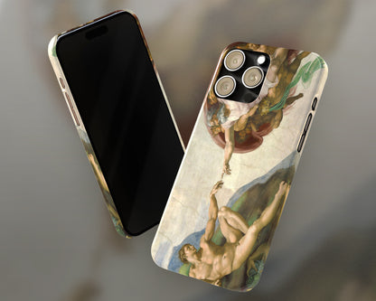 Michelangelo Buonarroti - The Creation of Adam iPhone case