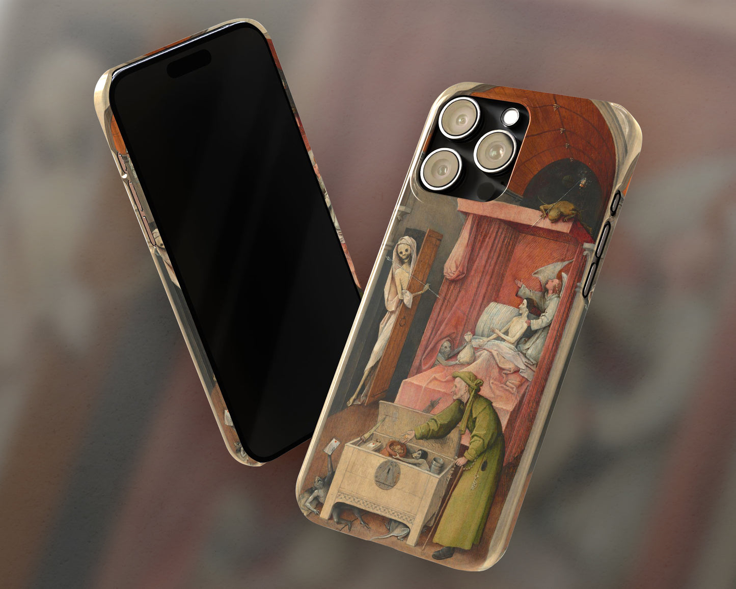 Hieronymus Bosch - Death and the Miser iPhone case