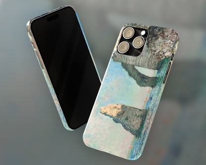 Claude Monet - Cliffs at Étretat iPhone case