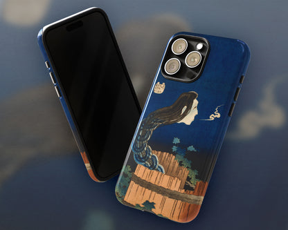 Katsushika Hokusai - The Mansion of the Plates iPhone case