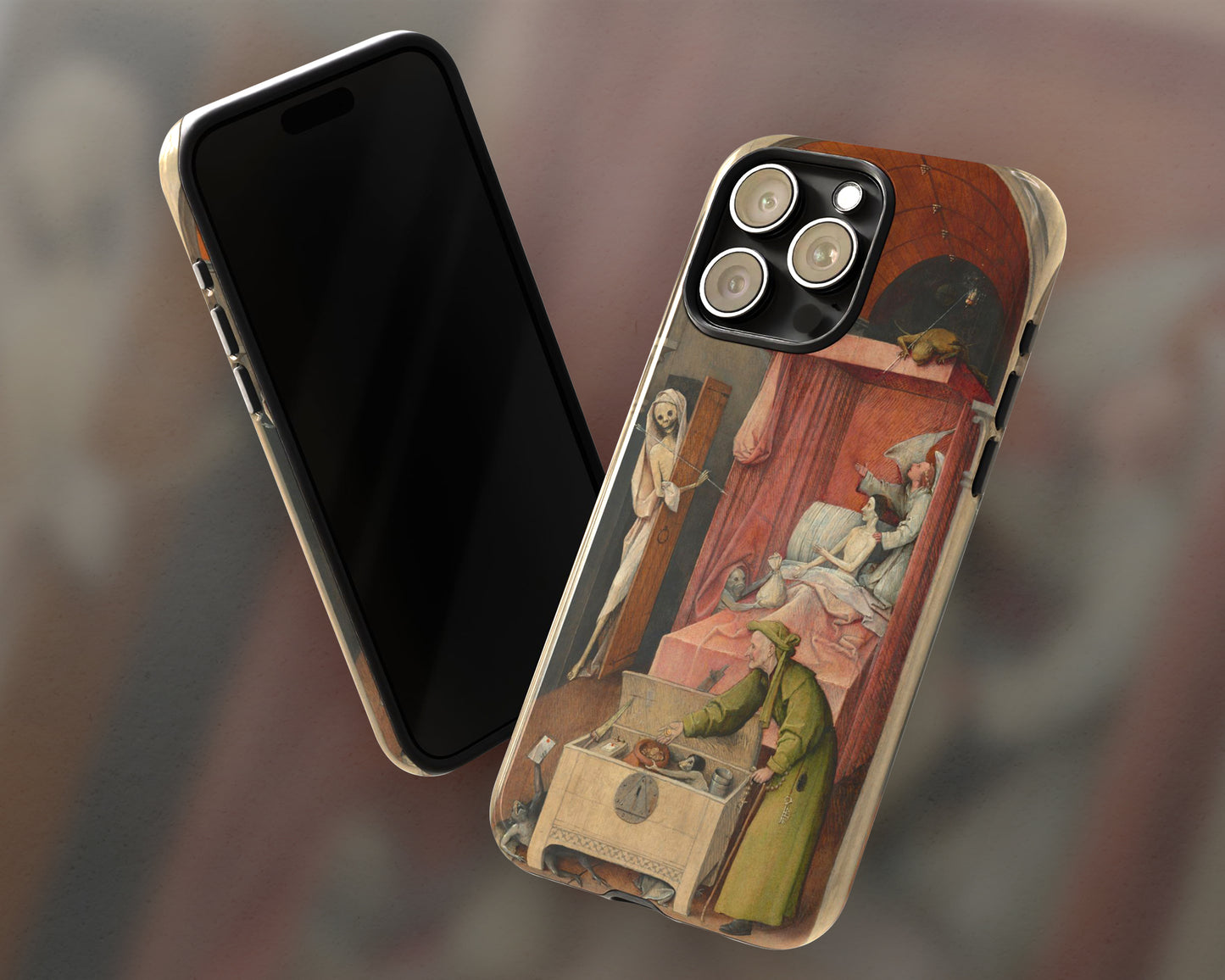 Hieronymus Bosch - Death and the Miser iPhone case